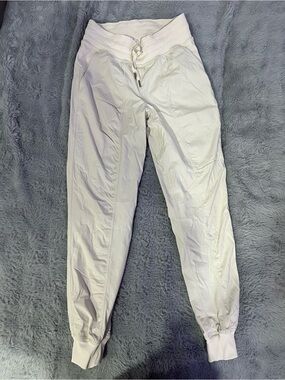 Lululemon Dance Studio White Women's Drawstring Jogger Pants